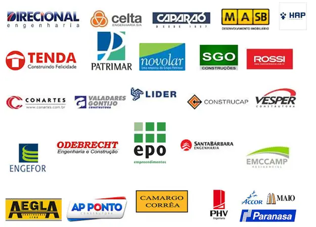 Marcas de clientes atendidos pela Tecnocril
